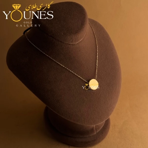 گردنبند طلا دایره توپر